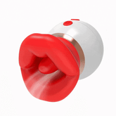 Juguete sexual 3 en 1 con forma de boca grande, vibrador para adultos